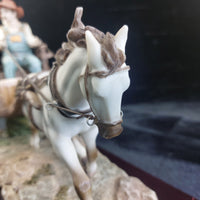 Thumbnail for Large signed Juliana Collection 2000 Horse Carriage Figurine size see Handmade21