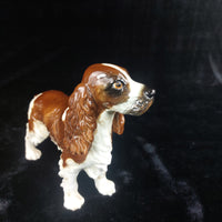 Thumbnail for Goebel Spaniel Dog Figurine Porcelain Germany Brown White 9