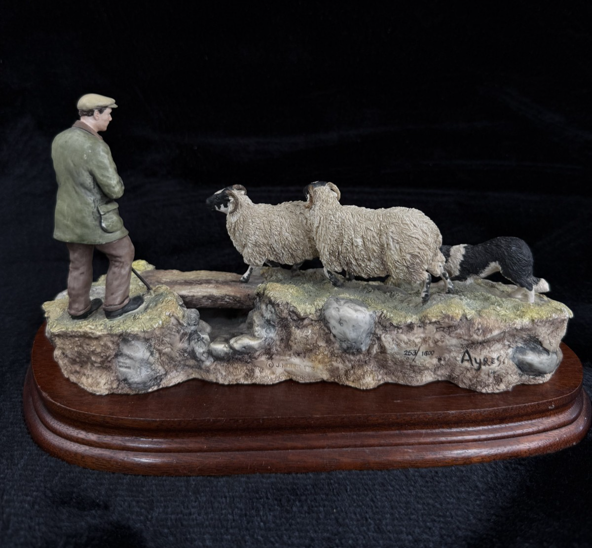 Border Fine Arts Limited Edition Sheepdog and Shepherd Figurine Resin Country3