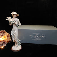 Thumbnail for Florence Armani Marguerite Figurine – 1731F Lady With Daisies, Box Mint 6