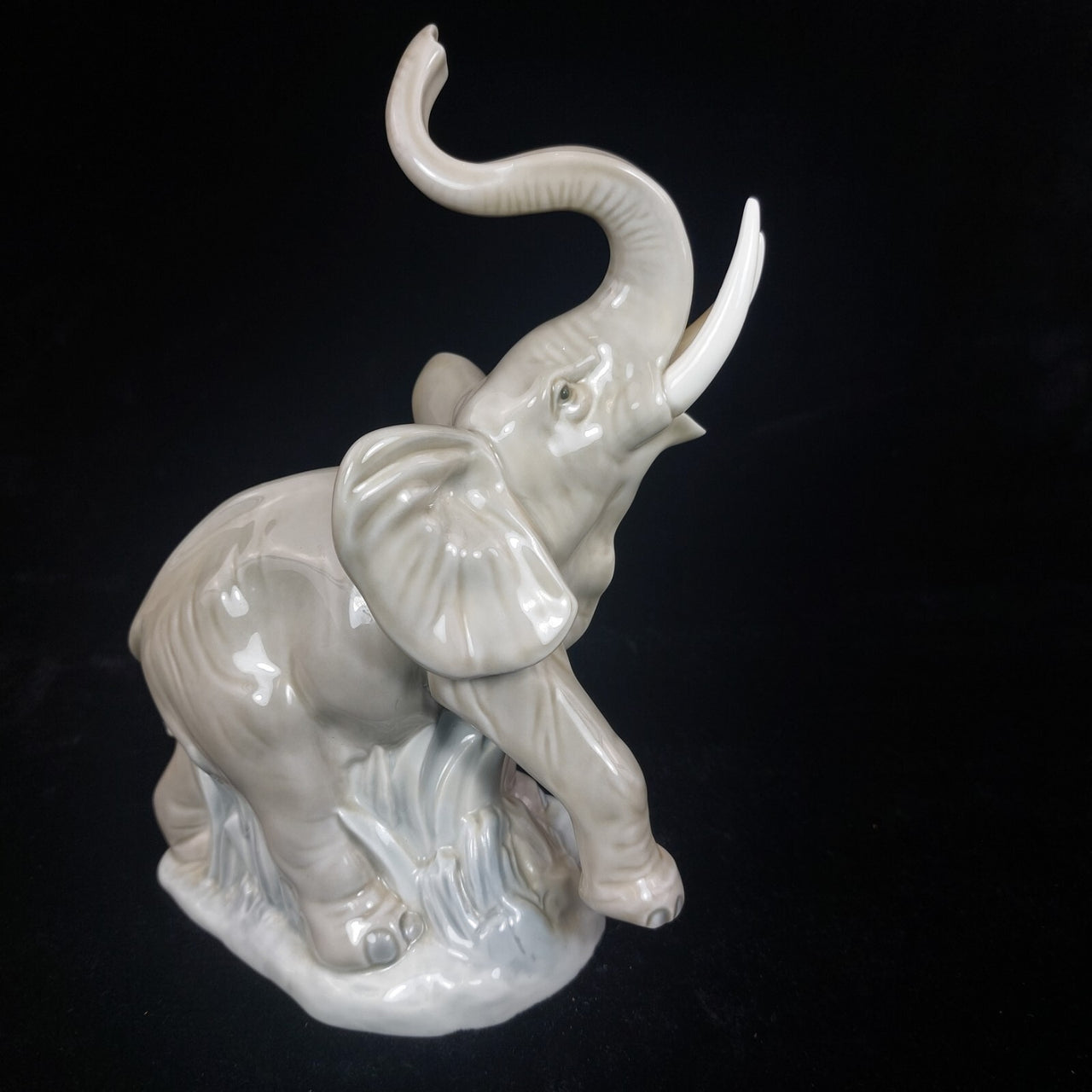 Rare NAO by Lladro Elephant Figurine 1977 Porcelain Glazed Statue bookcase decor3