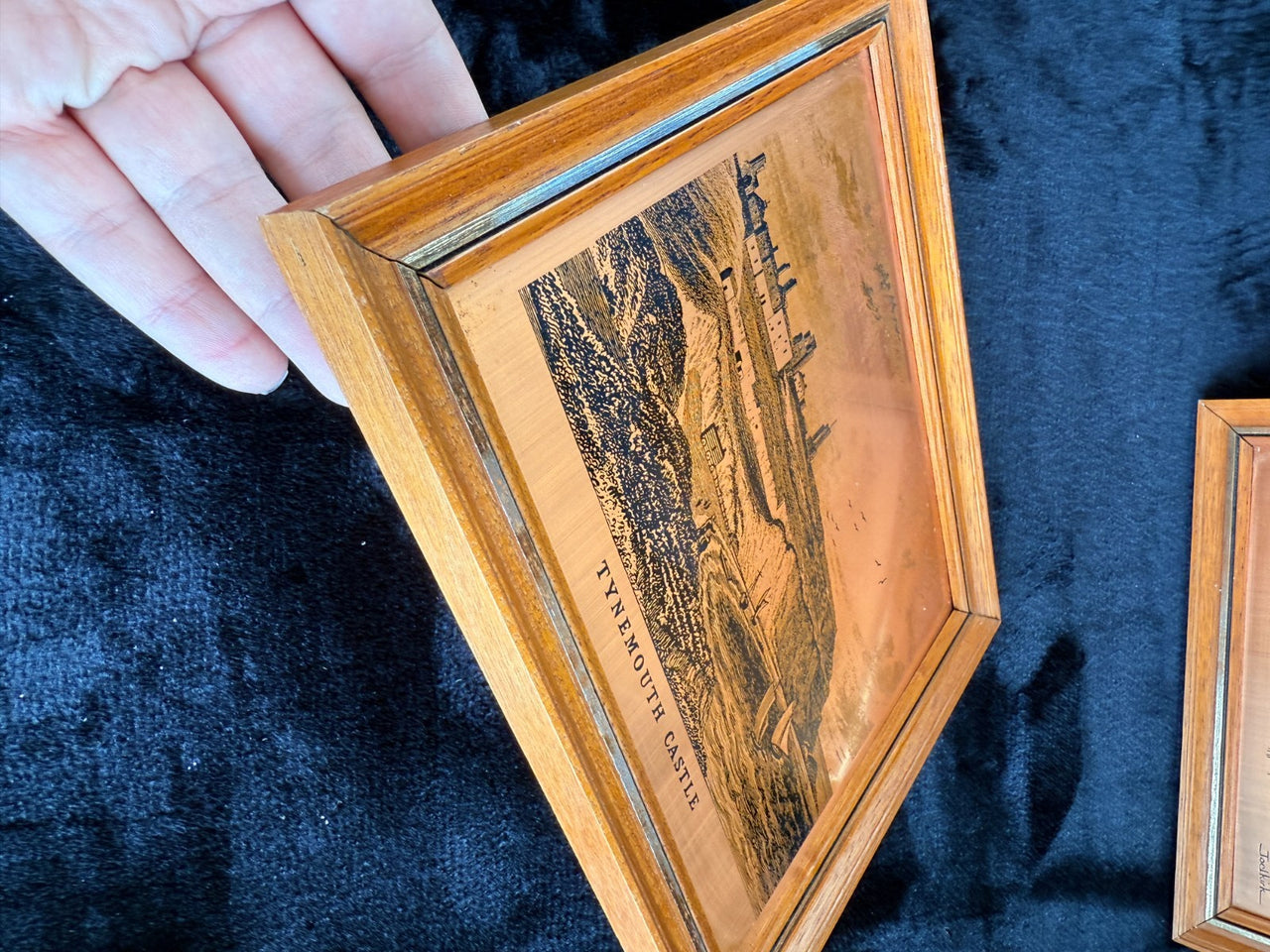 VINTAGE Copper Etchings framed Animals Wild and Tynemouth Castle - A Perfect Set15