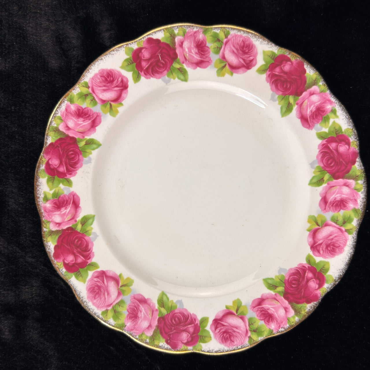 Royal Albert Pink Rose tea set of 3 &serving plate England stunning 7p tea set 15