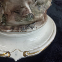 Thumbnail for Capodimonte Style Boy &dog Figurine with Dog & Fruit Basket 11