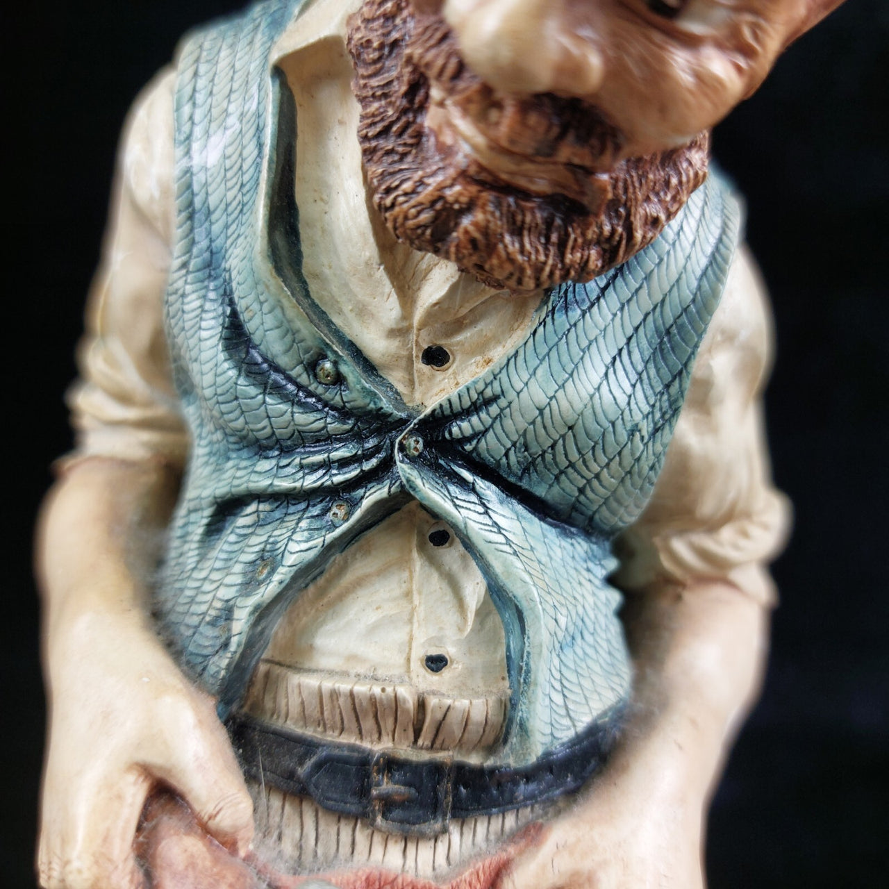 Naturecraft Blacksmith Figurine 1973 Hand Painted Stonecraft Collectible 8" Tall4