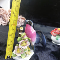 Thumbnail for Royal Adderley Bullfinch Floral Figurines Lot – Chips Acceptable England Bone Ch18