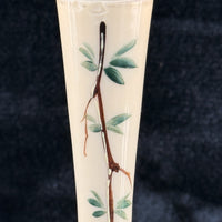 Thumbnail for Milk Antique Porcelain Bud Vase Floral Branch Art Nouveau Style decor China4