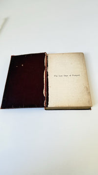 Thumbnail for Collins Days Last of Pompeii Lord Lytton Antique Red Leather Gilt Spine 1890s7