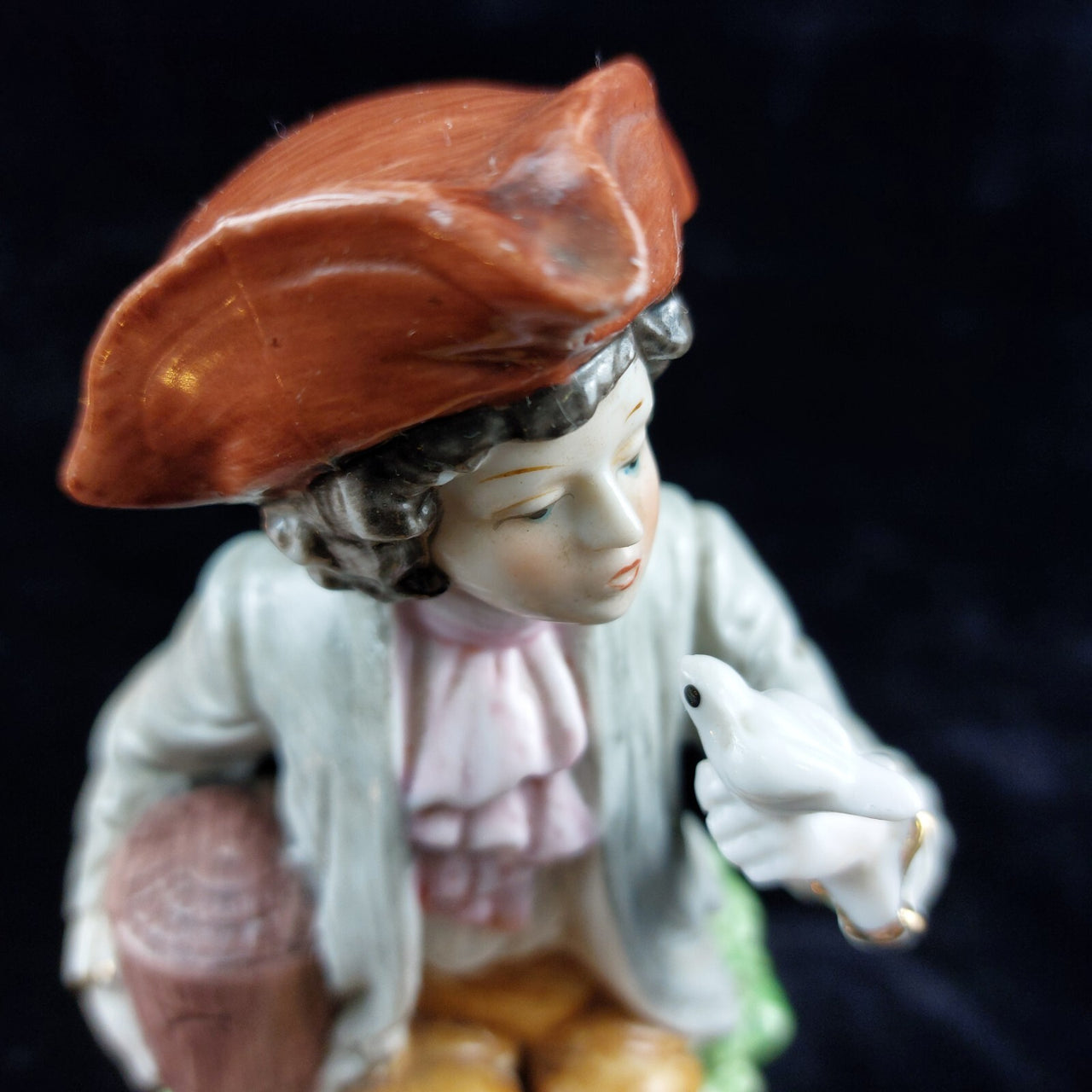 Antique Carl Scheidig Figurine Gentleman with Dove - Porcelain Type 1906-19403