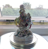 Thumbnail for Antique Dresden Style Porcelain Figurine The Broken Bridge Michel Victor Acier22