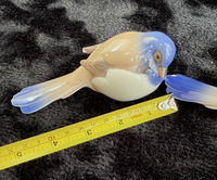 Thumbnail for Bing Grøndahl & B&G Porcelain Blue Jay Bird Figurines Pair - Marked 1635 chipped7