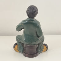 Thumbnail for Ceramic Jazz Musician Figurine Set Of 4 See The Pics African American Band Pair7