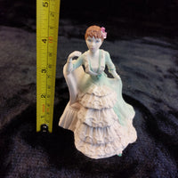 Thumbnail for Coalport Beau Monde Acceptable Clara Figurine 4.5in Porcelain Hand Decorate 19967