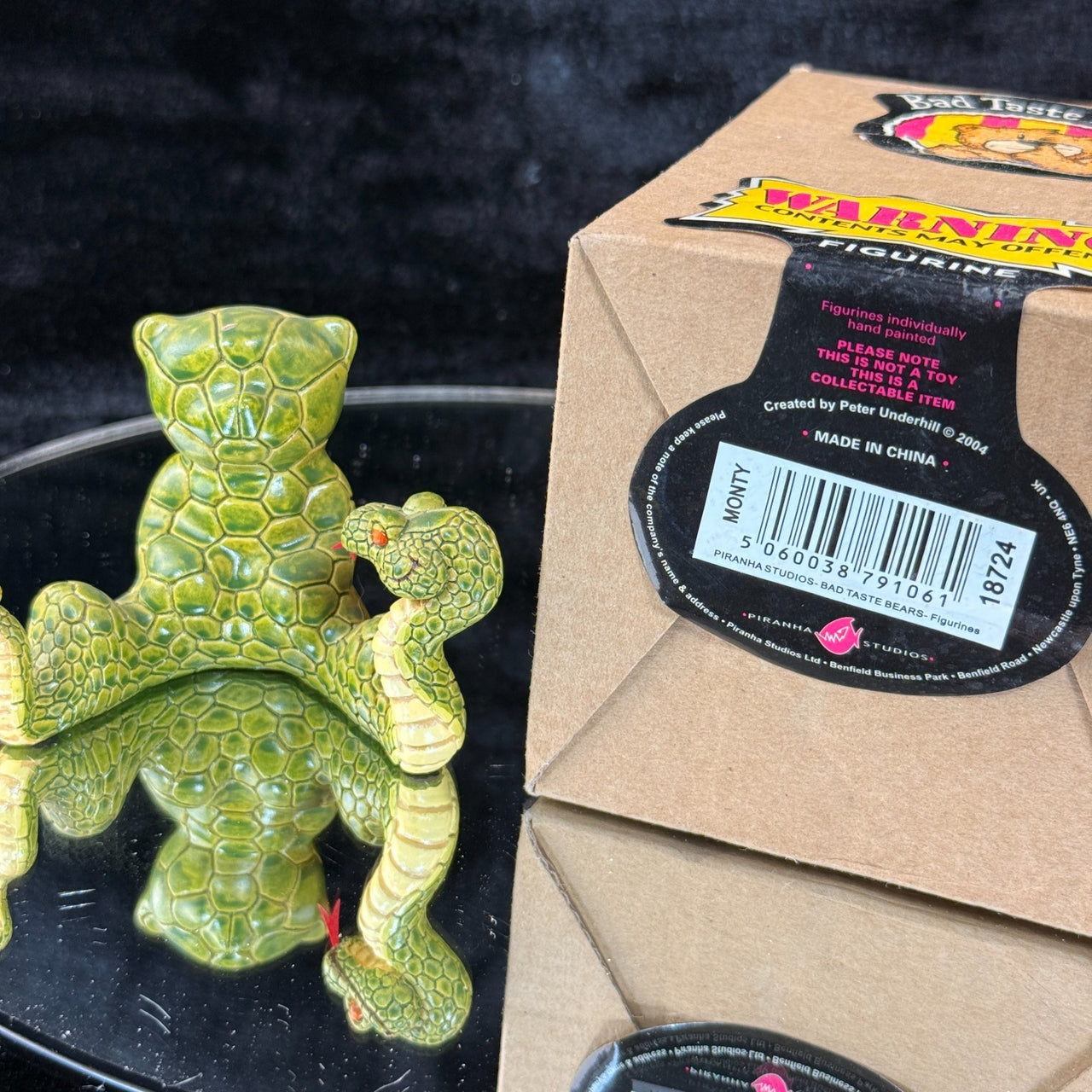 RARE Bad Taste Bear SNAKE SKIN Figurine Retired Collector's Item Humour Naughty5