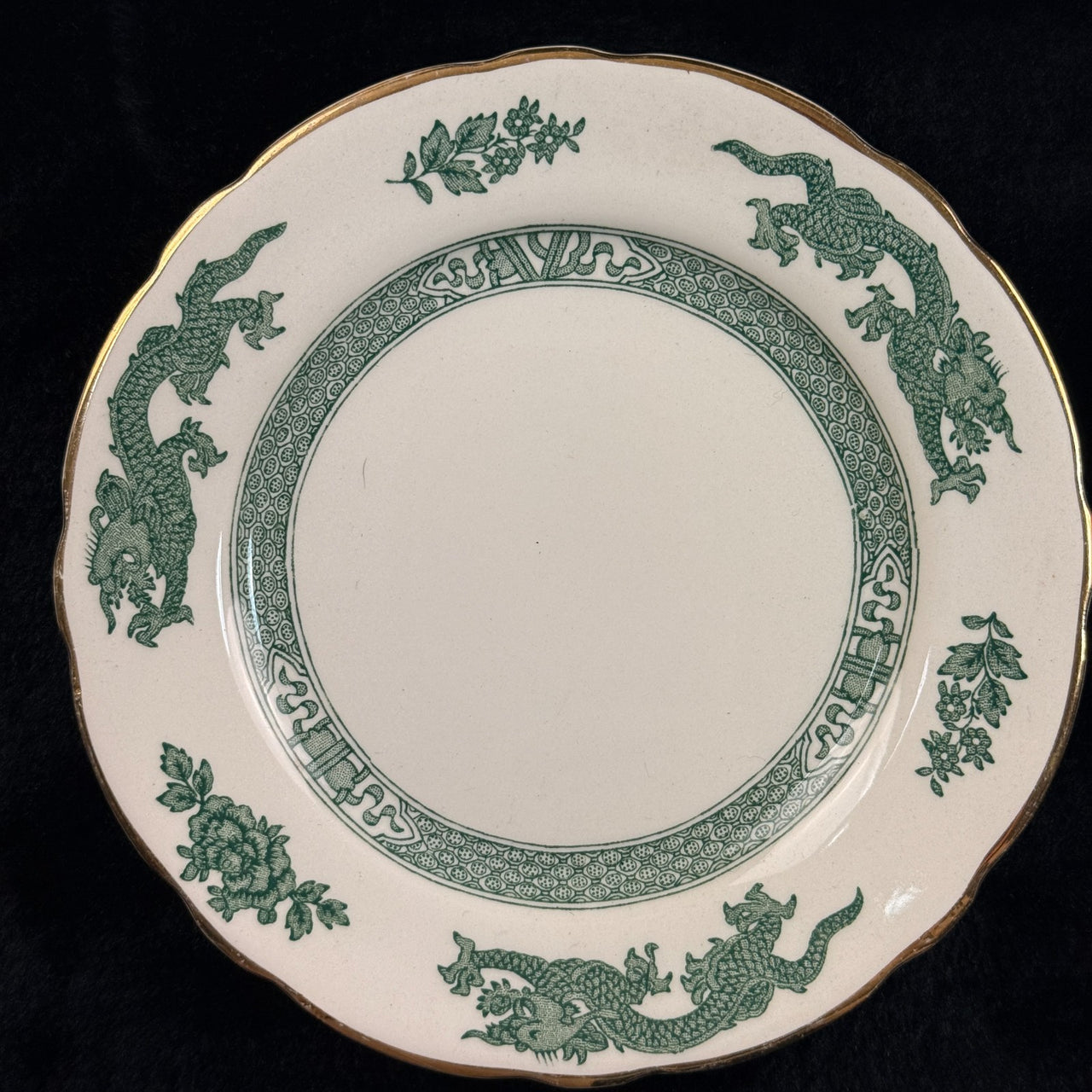 Royal England Cauldon Green Dragon Serving Set x6 – Vintage Ironstone China21