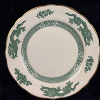 Thumbnail for Royal England Cauldon Green Dragon Serving Set x6 – Vintage Ironstone China21