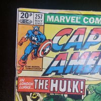 Thumbnail for Marvel Captain Comics America (May 1981) Hulk Appearance 257 Comic Book Classic4