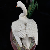 Thumbnail for Border Arts Fine First One In Swan & Cygnets Figurine 1997 Handmade Scotland dec12