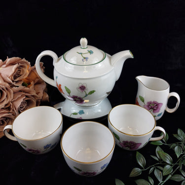 Owen To Tableware Royal Worchester Tea Set of 2 jug & Bowl  Porcelain Flameproo1