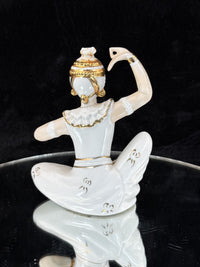 Thumbnail for Vintage Mid-Century Figurine Porcelain Set - Dancer with Two Candle Holders10