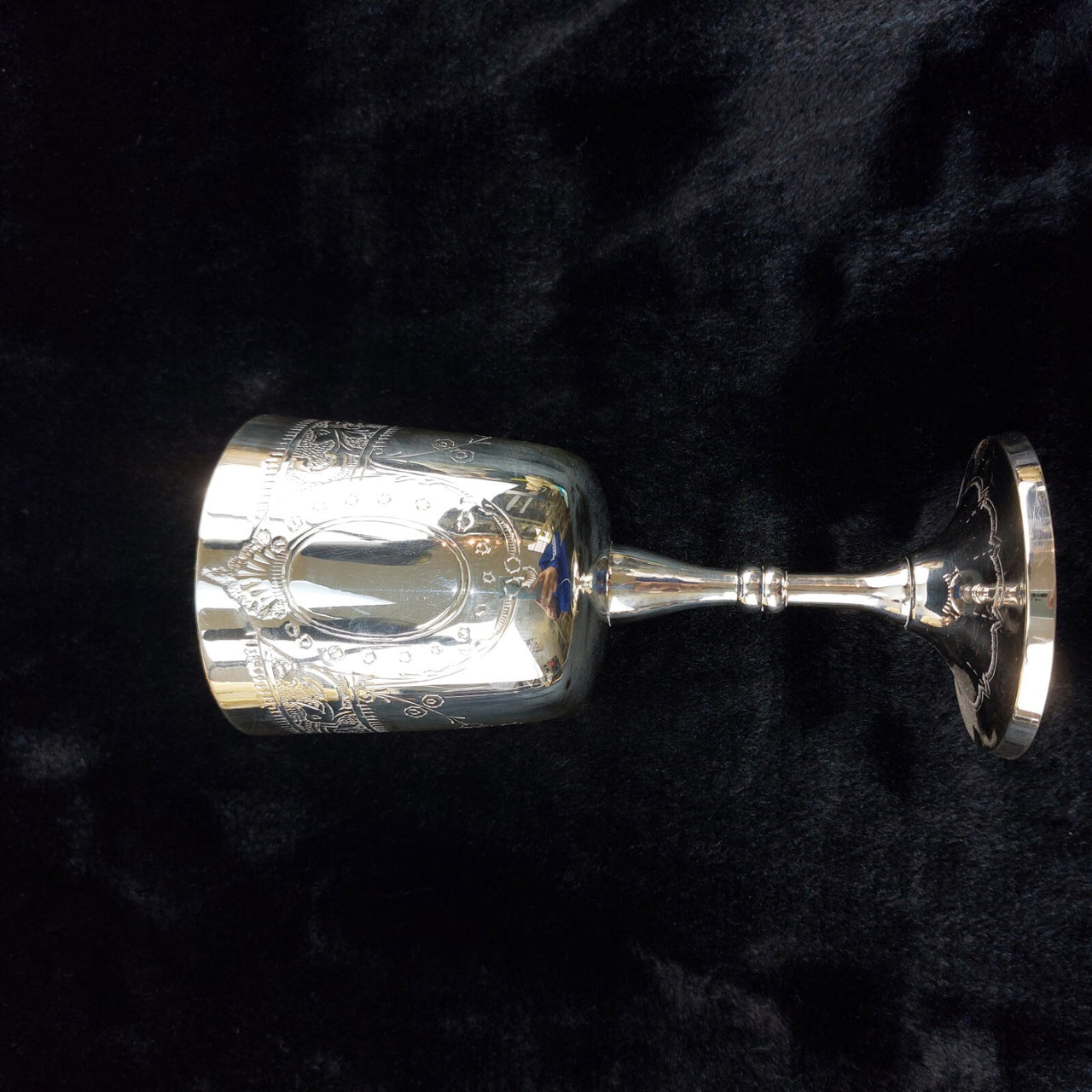 Set 6 of Renaissance Style French Silver Wine Goblets EPNS Hallmark.3