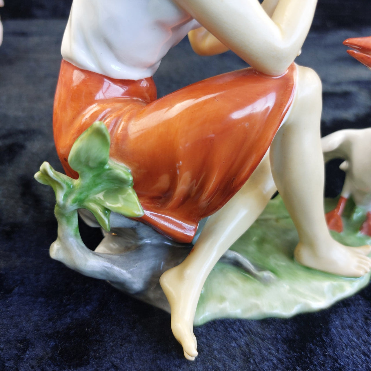 Kaiser W Germany Porcelain Figurine Girl Goose 7 in – Good, Hand Painted Medium.6
