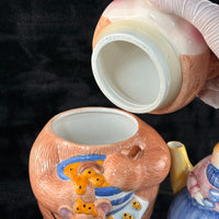Thumbnail for Britannia Though Paws biscuit Jar & Lady Teapot Set 1993 Ceramic kitchen decor9