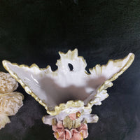 Thumbnail for Francesco Capodimonte Italian Porcelain Italy Vase – Rococo Bird & Floral Design5