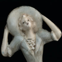 Thumbnail for Celluloid Miniature Lady Figurine – Art Deco 1920s Style Woman in Blue Hat– 4”2