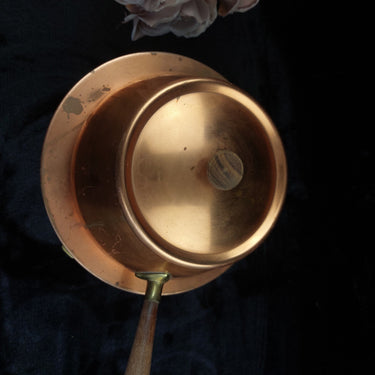 Tagus Copper Fondue Pot Set with Burner Made in Portugal Wood Handle gift1