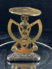 Thumbnail for Columbus Antique Scale Postal Germany 1906 Brass & Cast Iron Balance Weighing3