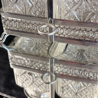 Thumbnail for Vintage Cut Crystal Glassware & Spice Jar Set Elegant Tableware 5 Glasses & Jar5