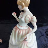 Thumbnail for Royal Doulton Good Gift of Love Figurine decor 8.5in Pink White 491g 1993 Nada 8