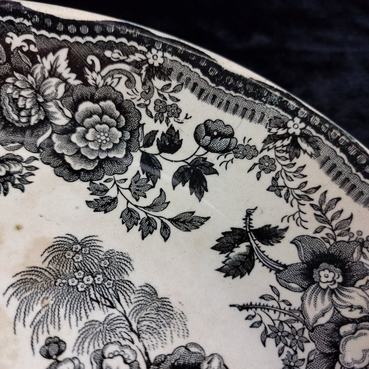 Antique (1850-1890) Victorian J.C. & S. "Royal Cottage" 9" Transferware Plate.8