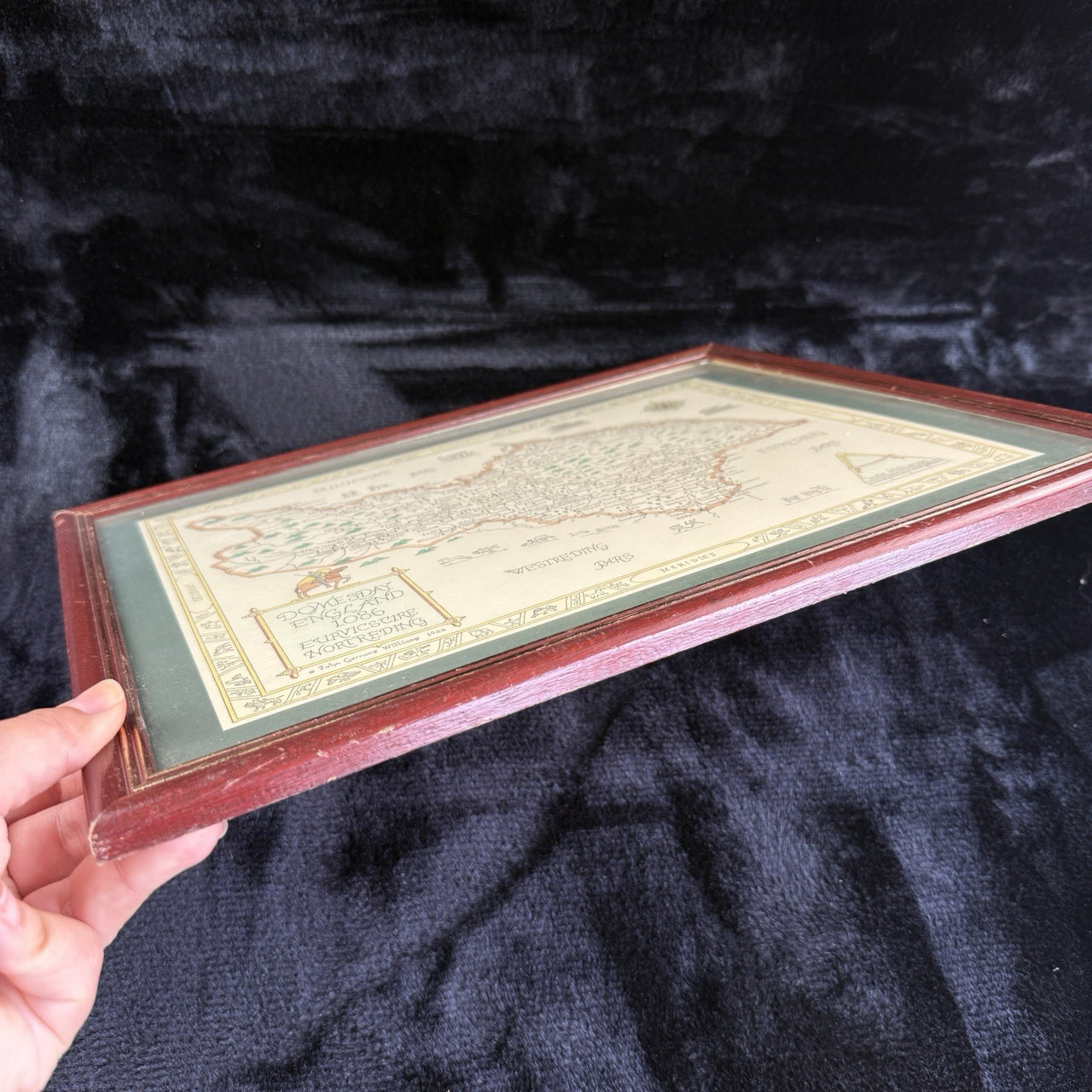 Domesday England 1086 framed Map  Euruicscire Nortreding by Garnons Williams3