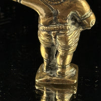 Thumbnail for 1800s Antique Brass Bala Krishna Statue India Hindu Deity Dancing Pose Figure 3”4