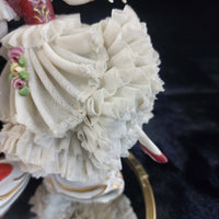 Thumbnail for Alka Dresden Deco German Porcelain Torero Spanish Pair Dancer chip see pics 7