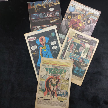 Mixed Lot Vintage Marvel Comic Book Daredevil No Covers Action Pages Defenders 0