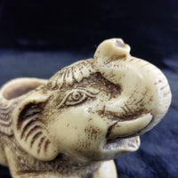 Thumbnail for Handcarved Elephant Candle Holder Ceramic/ 14cm Pottery Collectable Germany8