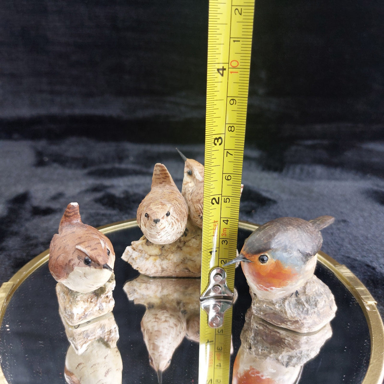 M Leadbetter Cornwall Bird Figurines â Set of 3 Wrens & Robin, 1979â81 Handc2