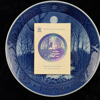 Thumbnail for Royal Copenhagen 1972-1974 Christmas Plates Set of 3 Blue Collectibles Porcelain17