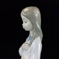 Thumbnail for NAO by Lladró 'Girl in Prayer' Figurine (1990) girl with a ribbon bookcase figur7