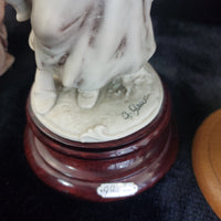 Thumbnail for Capodimonte G Armani Boy & Girl Pair Figurines Signed  chipped Grapes   6