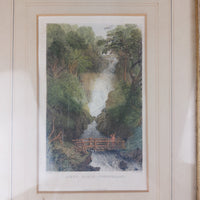 Thumbnail for Antique Engraving   - Airey Force Cumbria by T. Allom & J.C. Bentley 1833   3