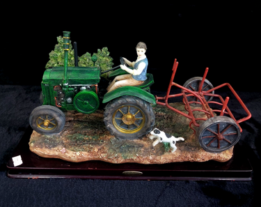 Juliana Collection Tractor Figurine 14.5 in farm house decor vintage see pics0