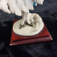 Thumbnail for Florence Giuseppe Armani lady Figurine 1987 Art Deco in Blue 34cm Italy decor.4