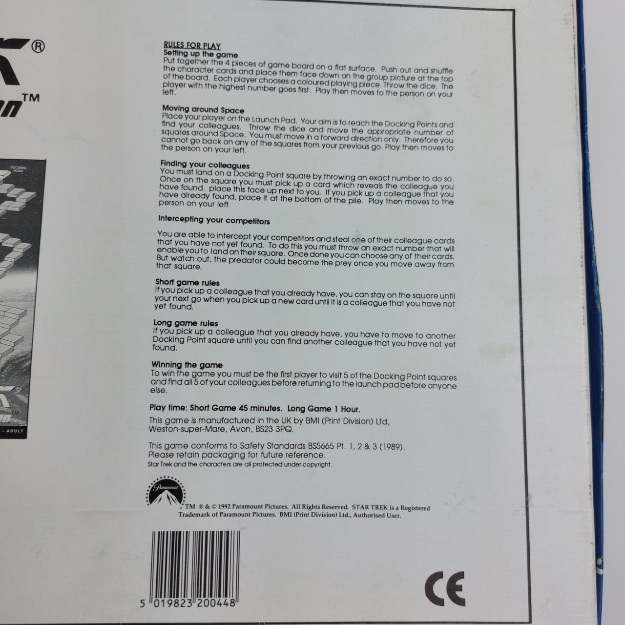 Star 1993 Trek The Next Generation Board Game Version, Opened Never Used Vintage6