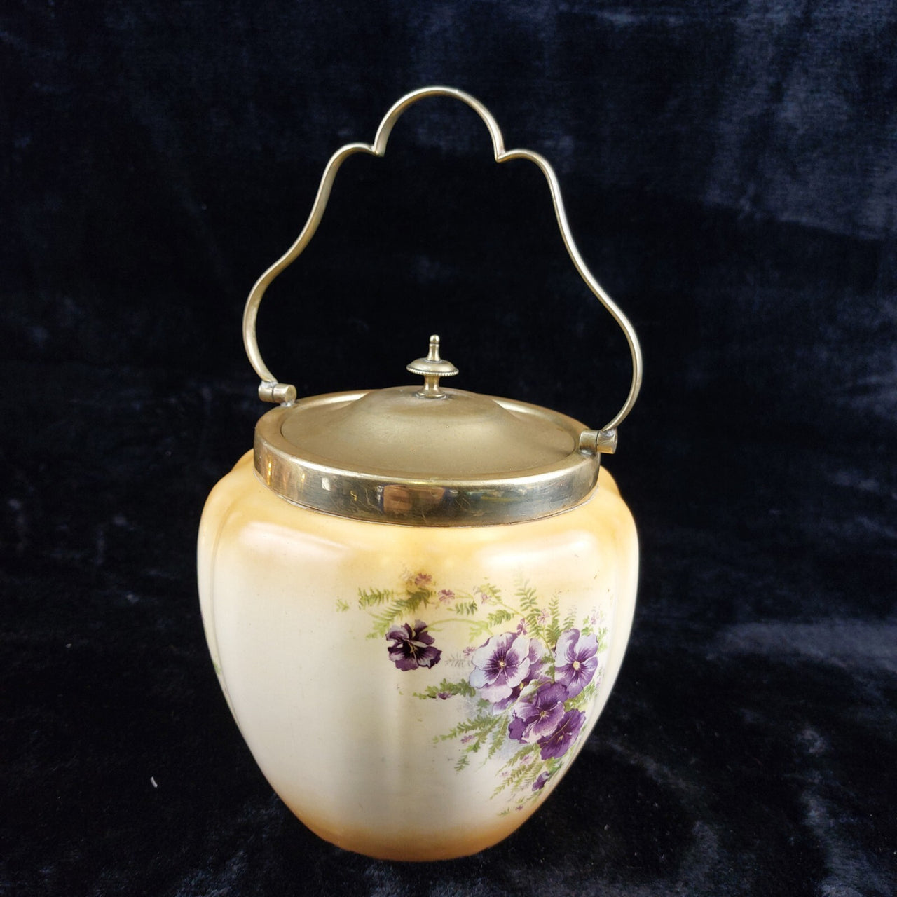 Antique Crown Devon Ware Jar cookie 1912-1930s    S.F. & Co. Stoke-on-Trent  7