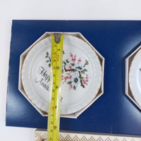 Thumbnail for Swiss Coasters Handkerchiefs porcelain anniversary Set gift AJL Stoke-onTrent12