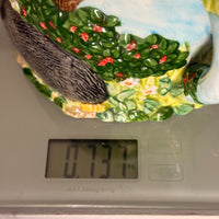 Thumbnail for Annie Village Rowe Collectables Teapot Hedgehog Garden Scene 731g Hand Painted14
